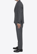 Tagliatore Single-Breasted Wool Suit Gray 2FNA22B01-470048-N1206