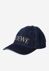 Loewe Embroidered Logo Denim Cap Blue K820358X49--8798