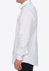 Dolce & Gabbana Long-Sleeved Poplin Shirt White G5EJ0T-GG826-W0800
