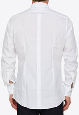 Dolce & Gabbana Long-Sleeved Poplin Shirt White G5EJ0T-GG826-W0800