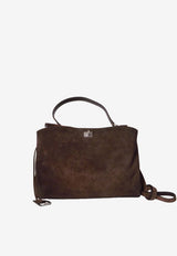 Balenciaga Medium Rodeo Suede Top Handle Bag Brown 789772-2AB4G-2308