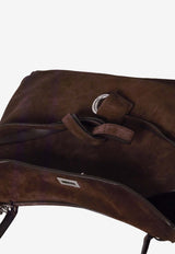 Balenciaga Medium Rodeo Suede Top Handle Bag Brown 789772-2AB4G-2308
