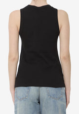 Saint Laurent Cassandre Tank Top Black 867125-Y38BD-1000