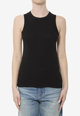 Saint Laurent Cassandre Tank Top Black 867125-Y38BD-1000