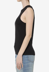 Saint Laurent Cassandre Tank Top Black 867125-Y38BD-1000