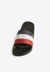 Moncler Basile Slides with Embossed-Logo Multicolor L109A4C00030-01A49-998