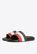 Moncler Basile Slides with Embossed-Logo Multicolor L109A4C00030-01A49-998