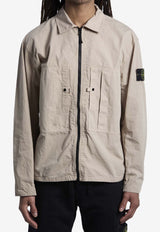 Stone Island Ripstop Buttoned Overshirt Beige L1S151200005-S0298-V009A