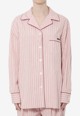 Dolce & Gabbana Striped Poplin Shirt Pink F5U28T-FR517-S8051