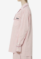 Dolce & Gabbana Striped Poplin Shirt Pink F5U28T-FR517-S8051