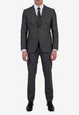 Tonello Single-Breasted Three-Piece Suit in Wool Gray 01AD230Y-2316U-900