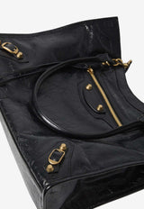 Balenciaga Small Le City Nappa Leather Tote Bag Black 852609-210F6-1000