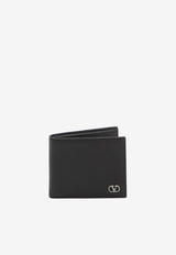 Valentino VLogo Bi-Fold Leather Wallet Black 8Y2P0AP3-UAG-0NO