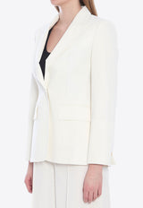 Max Mara Palchi Wool Single-Breasted Jacket White 2511041021600-10330-001