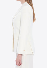 Max Mara Palchi Wool Single-Breasted Jacket White 2511041021600-10330-001