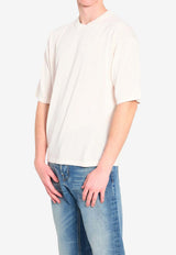 Roberto Collina Solid Crewneck T-shirt Beige 261MYA11021--02