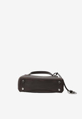 Balenciaga Small Rodeo Waxed Leather Shoulder Bag Brown 789779-2ACAW-2221