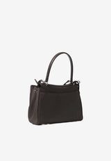 Balenciaga Small Rodeo Waxed Leather Shoulder Bag Brown 789779-2ACAW-2221