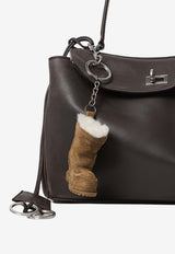 Balenciaga Small Rodeo Waxed Leather Shoulder Bag Brown 789779-2ACAW-2221