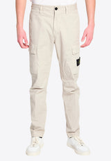 Stone Island Logo Patch Cargo Pants Gray L1S153100032-S0A10-V0061