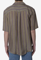 Saint Laurent Cassandre Striped Shirt Multicolor 859775-Y2N33-2849