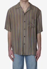 Saint Laurent Cassandre Striped Shirt Multicolor 859775-Y2N33-2849