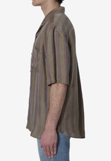 Saint Laurent Cassandre Striped Shirt Multicolor 859775-Y2N33-2849
