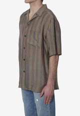 Saint Laurent Cassandre Striped Shirt Multicolor 859775-Y2N33-2849