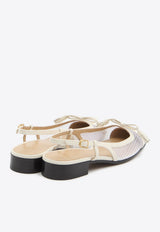 Valentino Valet Du Roi Slingback Flats White 8W2S0MH0-PDY-C2U