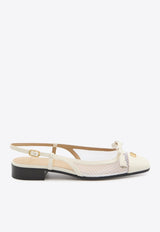 Valentino Valet Du Roi Slingback Flats White 8W2S0MH0-PDY-C2U