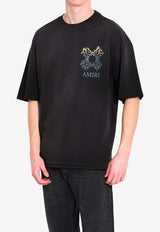 Amiri Ma Quad Flames Oversized T-shirt Black AMTOJR1112--001