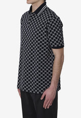 Gucci GG Jacquard Pique Polo T-shirt Blue 788024-XJHH7-4137