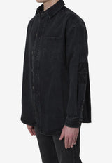 Loewe Anagram Denim Overshirt Black H526Y1DX02--1100