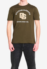 Dolce & Gabbana DG Logo Patch T-shirt Green G8RN8Z-G7PPA-N4816