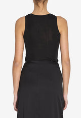 Saint Laurent Ribbed Tank Top Black 863133-Y77IR-1000