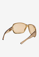 Gucci Square Frame Sunglasses Yellow 865689-J1691-9797
