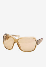 Gucci Square Frame Sunglasses Yellow 865689-J1691-9797