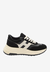 Hogan Hi-Fi Suede and Nappa Leather Sneakers Black HXW6690FR30-UHG-1023