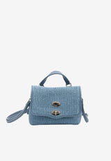 Zanellato Baby Postina Vimini Handbag Light Blue 070900B-2030000-Z0532