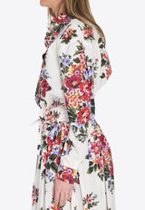 Dolce & Gabbana Floral Bouquet Print Long-Sleeved Shirt Multicolor F5T76T-HS5UU-HA5ZO