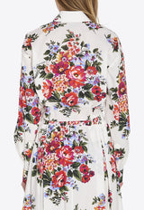 Dolce & Gabbana Floral Bouquet Print Long-Sleeved Shirt Multicolor F5T76T-HS5UU-HA5ZO