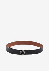 Loewe Reversible Anagram Leather Belt Black E821Z20X02--1555