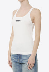 Dolce & Gabbana Ribbed Tank Top White F8W45T-FU7AV-W0800