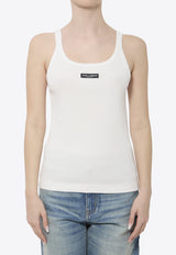 Dolce & Gabbana Ribbed Tank Top White F8W45T-FU7AV-W0800
