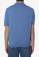 John Smedley Adrian Polo T-shirt Blue ADRIAN--SKY BLUE