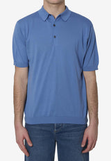 John Smedley Adrian Polo T-shirt Blue ADRIAN--SKY BLUE