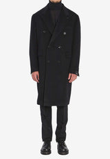 Tagliatore Pino Lerario Double-Breasted Coat Black C-LD10B-350002-N5055