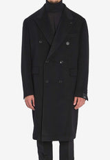 Tagliatore Pino Lerario Double-Breasted Coat Black C-LD10B-350002-N5055