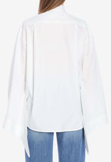 Balenciaga Tied Cuffs Poplin Shirt White 830990-TRM28-9000