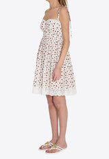 Dolce & Gabbana Rose Print Poplin Dress Multicolor F60F9T-HS5UB-HA5XJ